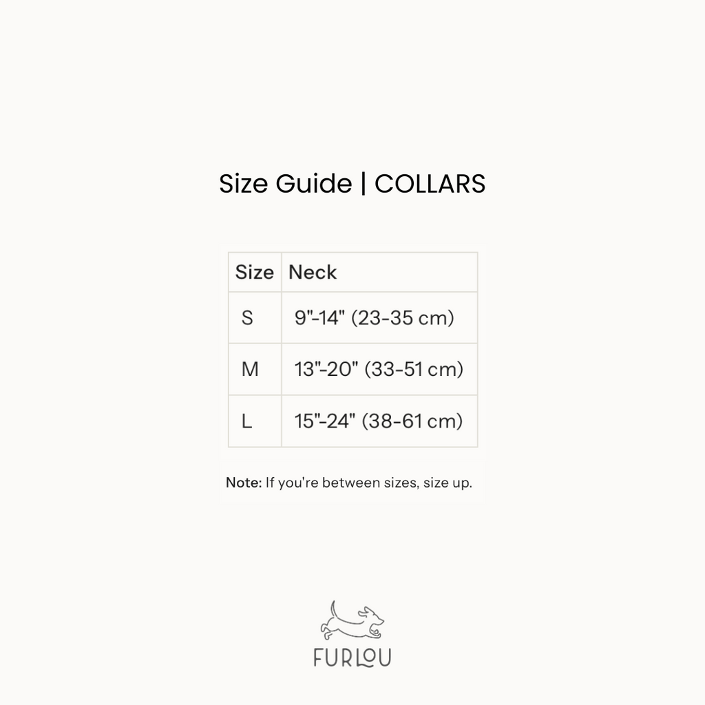 FurLou Green Canvas Dog Collar