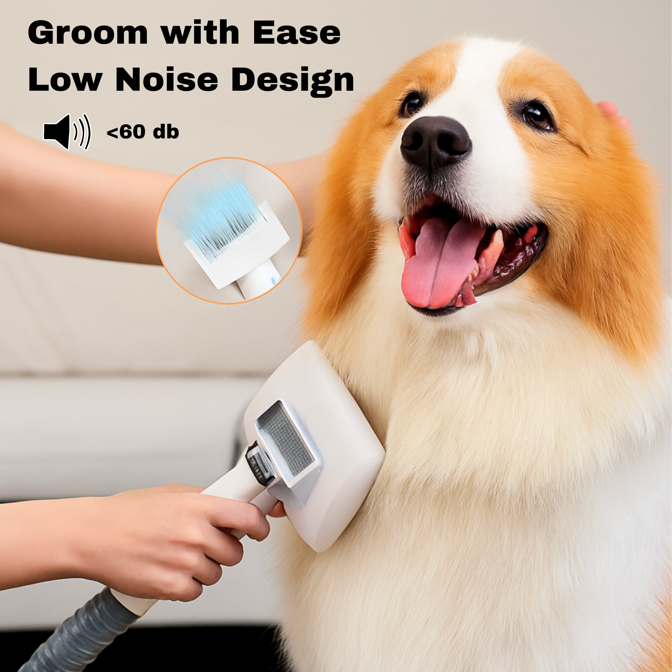 Dr. Milou® | Salon Results at Home, Mess-Free | CalmCare™ Cordless Vacuum Grooming Kit
