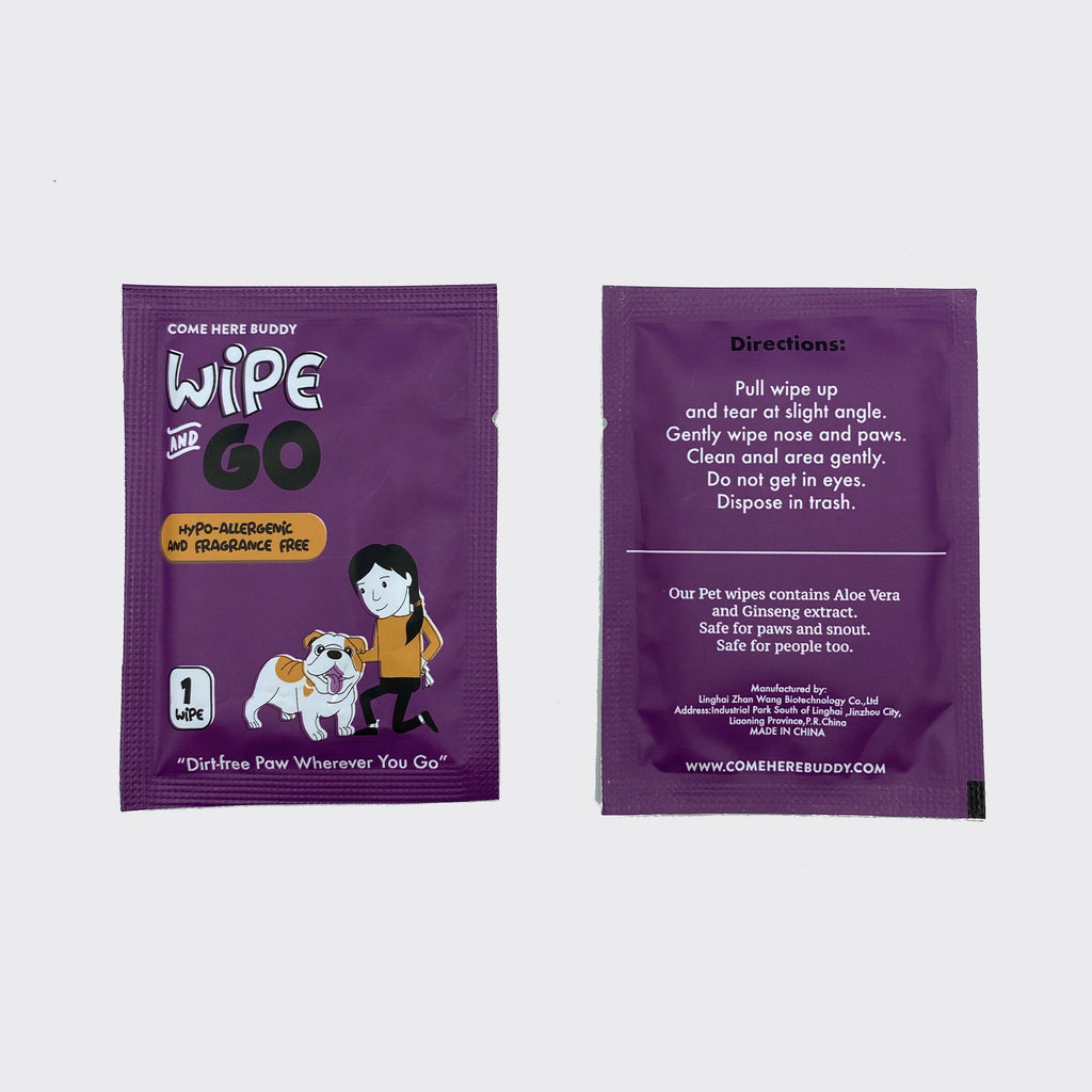 Come Here Buddy Wipe and Go Pet Wipes