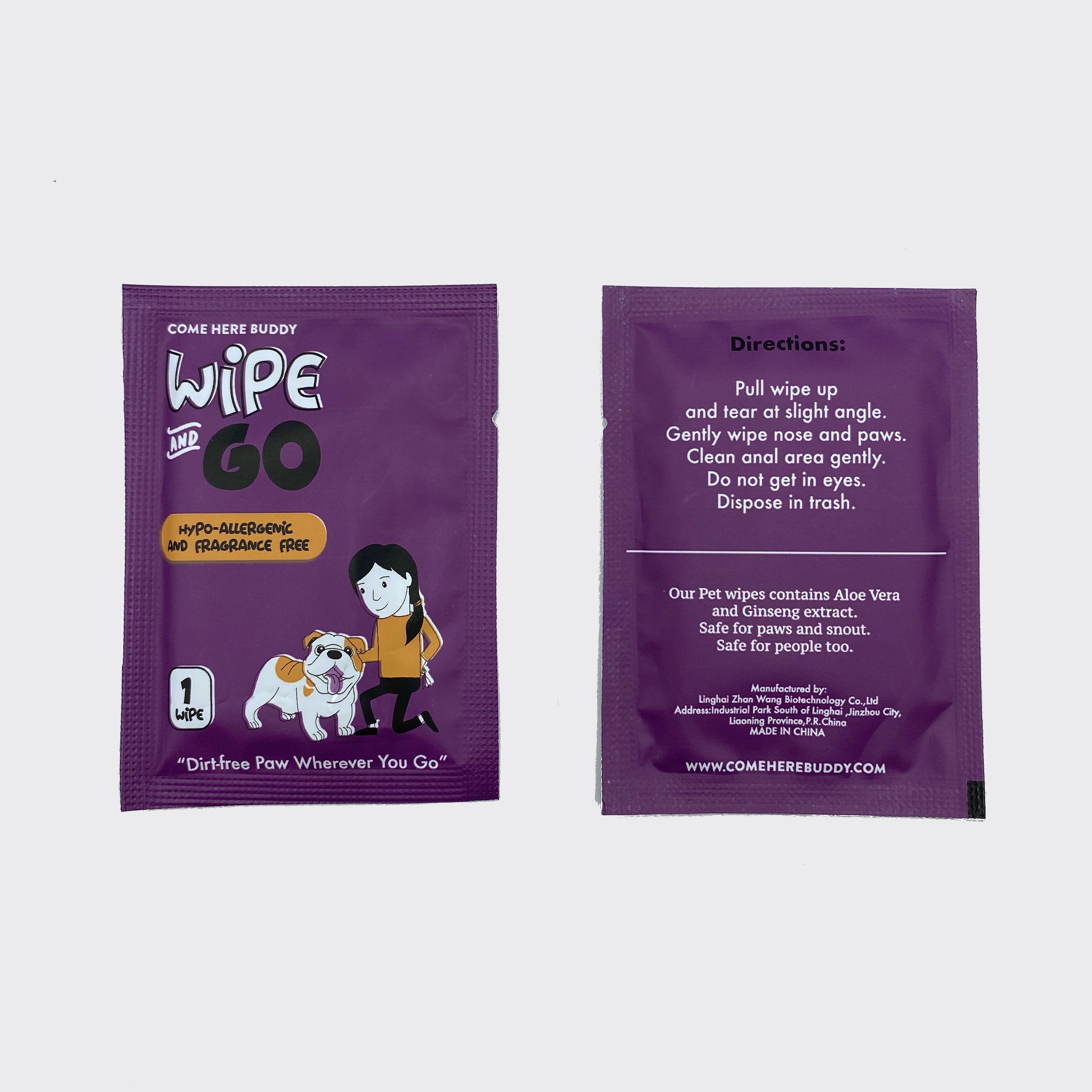Come Here Buddy Wipe and Go Pet Wipes