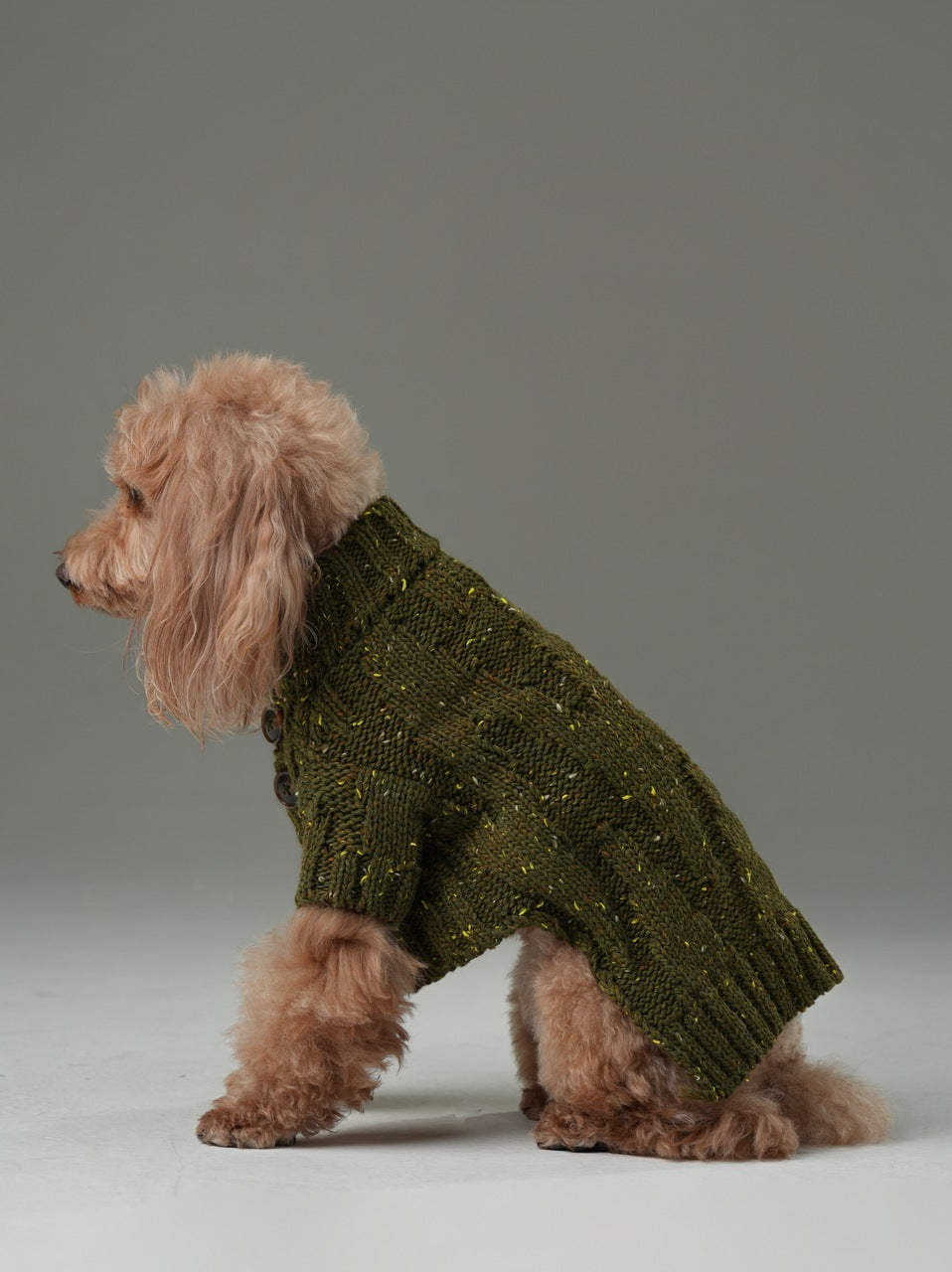 Pehom | Glacier Pet Sweater - Olive Green