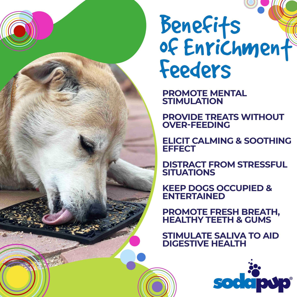 SodaPup® Zombie eMat - Enrichment Lick Mat for Dogs and Cats | Halloween Skull Design