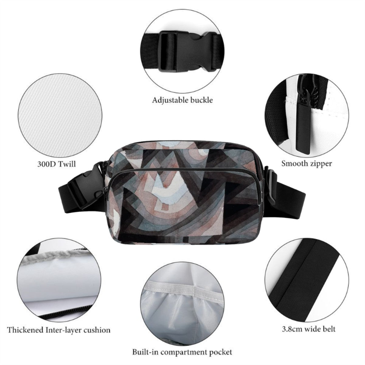 Sebastian & Clementine Crystal Graduation Fanny Pack