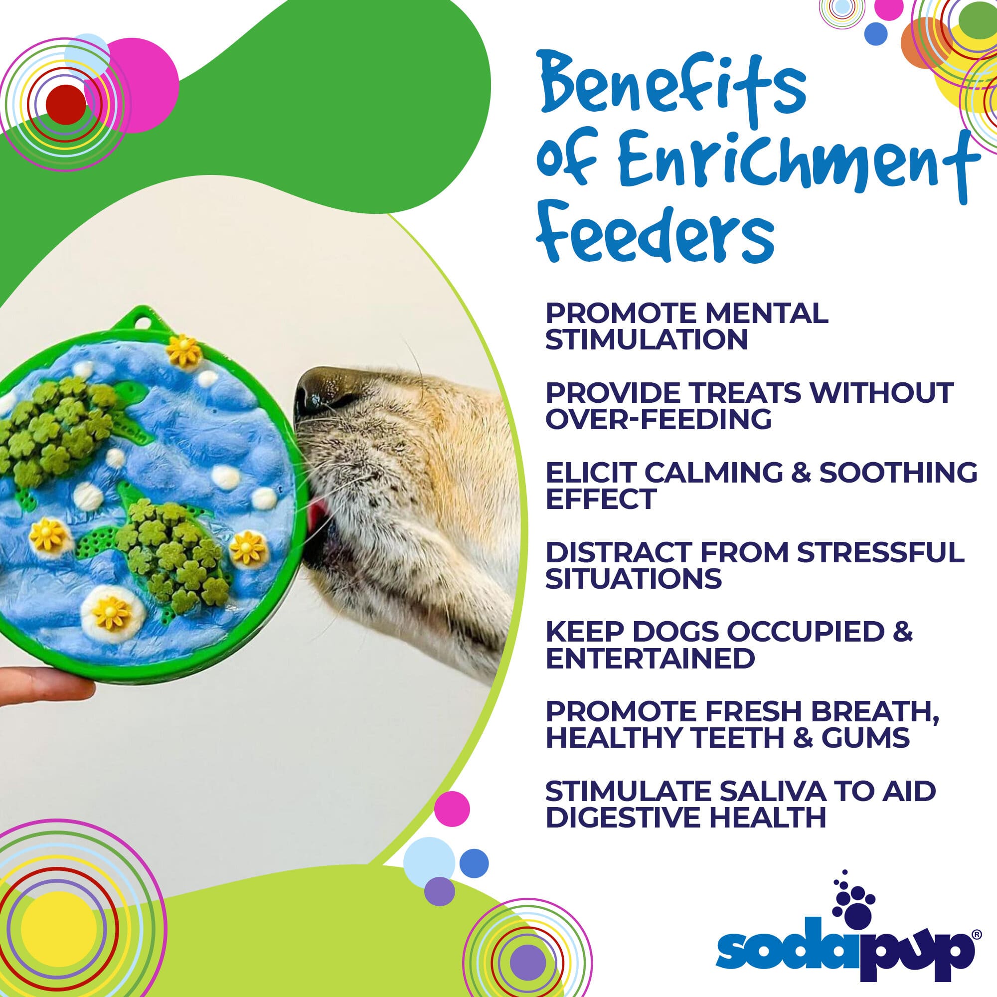 SodaPup® Water Nylon eCoin Durable Enrichment Snacking Coin for Dogs | USA-Made Lick Mat Alternative