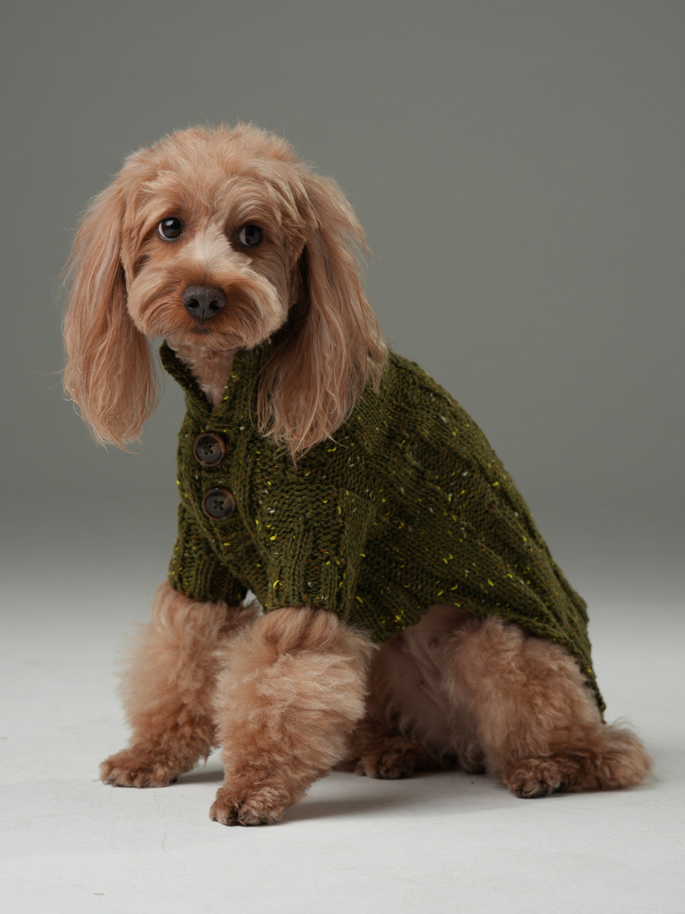 Pehom | Glacier Pet Sweater - Olive Green