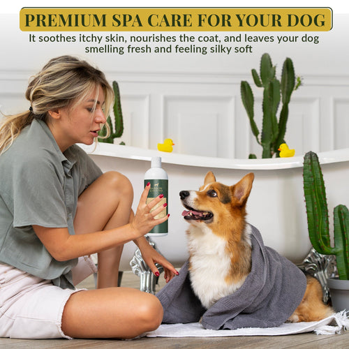 5-in-1 Dog Shampoo – Cleans, Conditions, Deodorizes, Moisturizes & Detangles