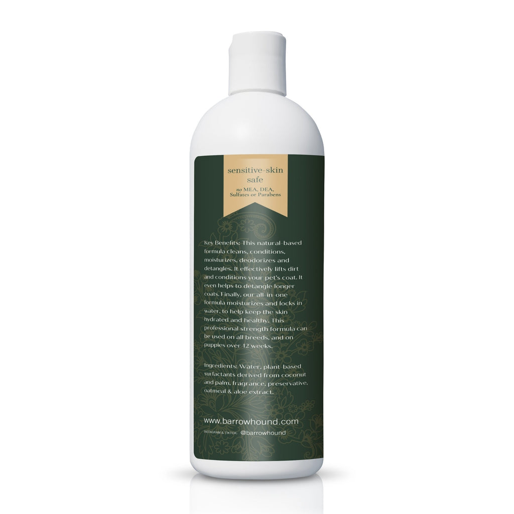 5-in-1 Dog Shampoo – Cleans, Conditions, Deodorizes, Moisturizes & Detangles