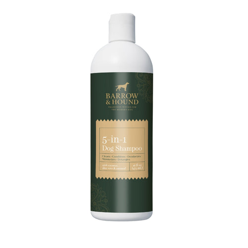 5-in-1 Dog Shampoo – Cleans, Conditions, Deodorizes, Moisturizes & Detangles