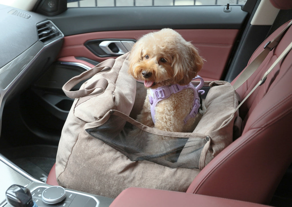 Pehom | Puff Guard Dog Car Seat - Pink