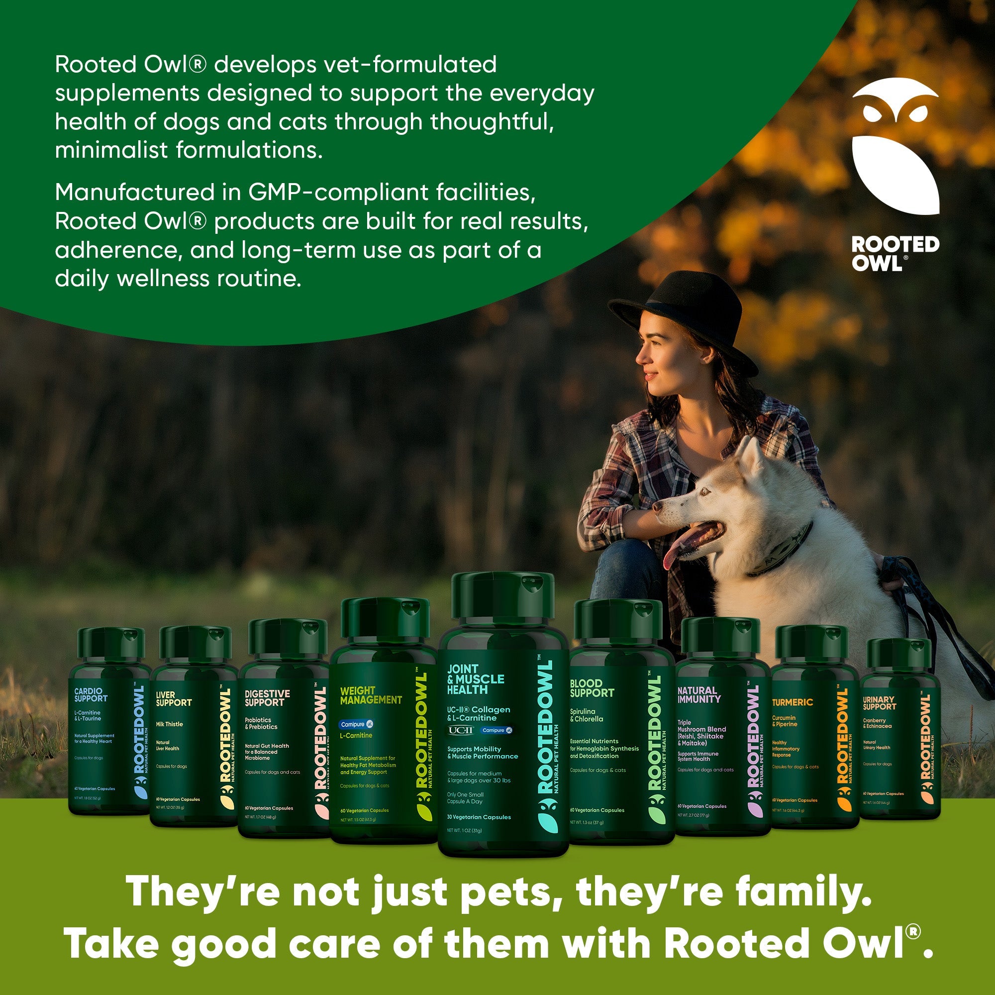 Rooted Owl® Spirulina & Chlorella