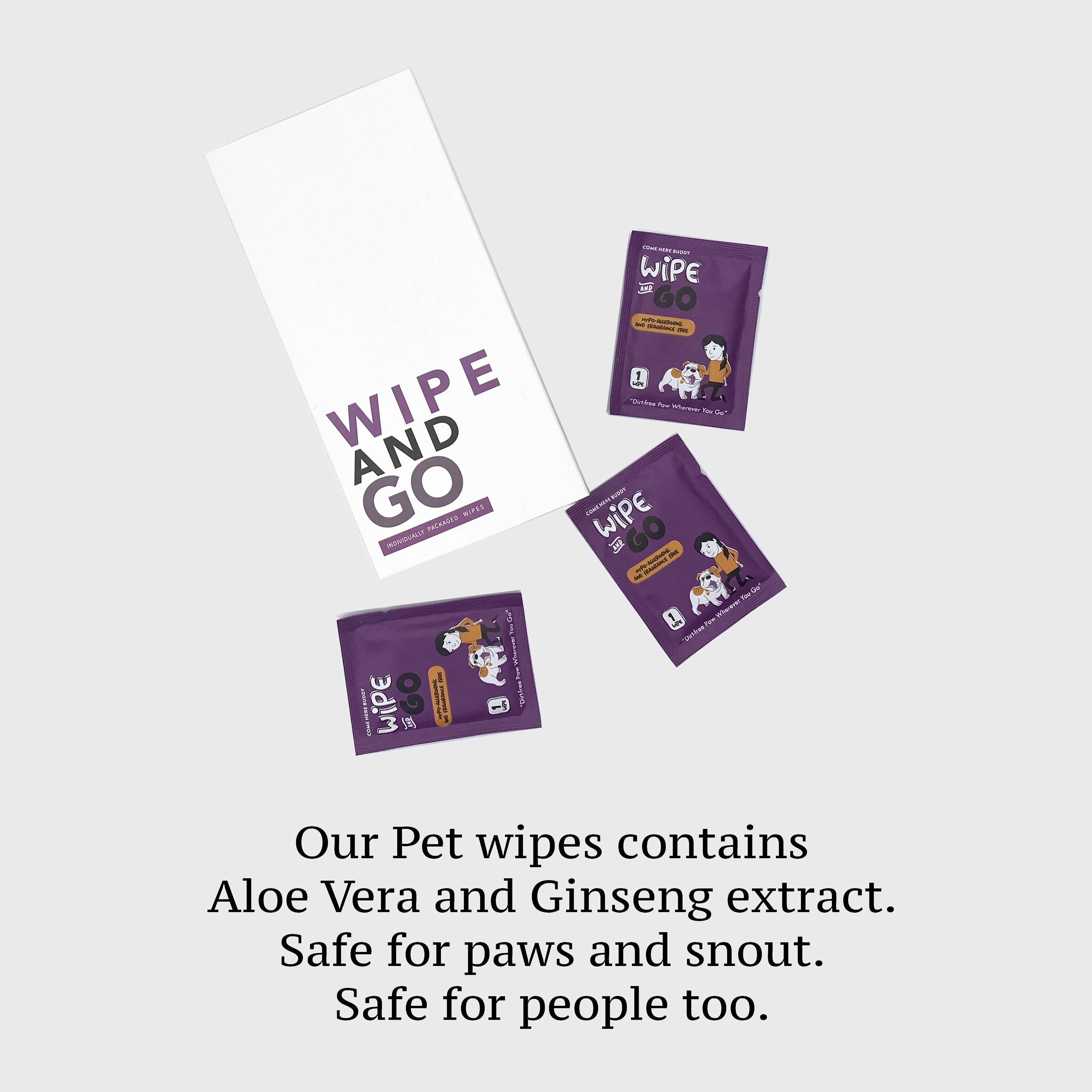 Come Here Buddy Wipe and Go Pet Wipes