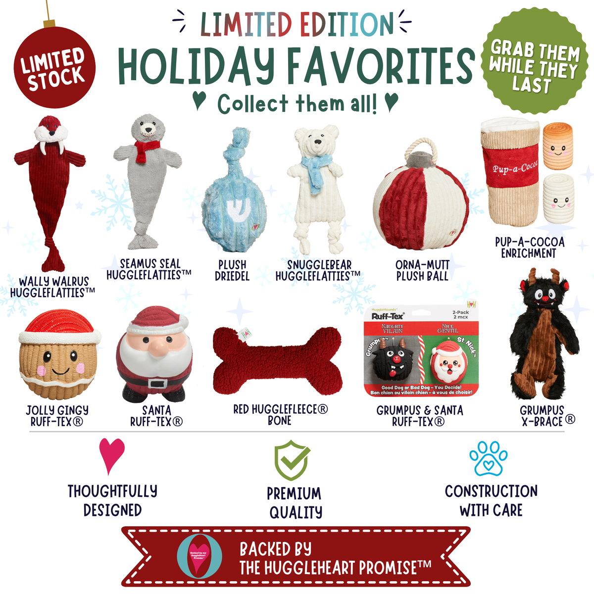 HuggleHounds Baxter Bat Halloween Dog Toy