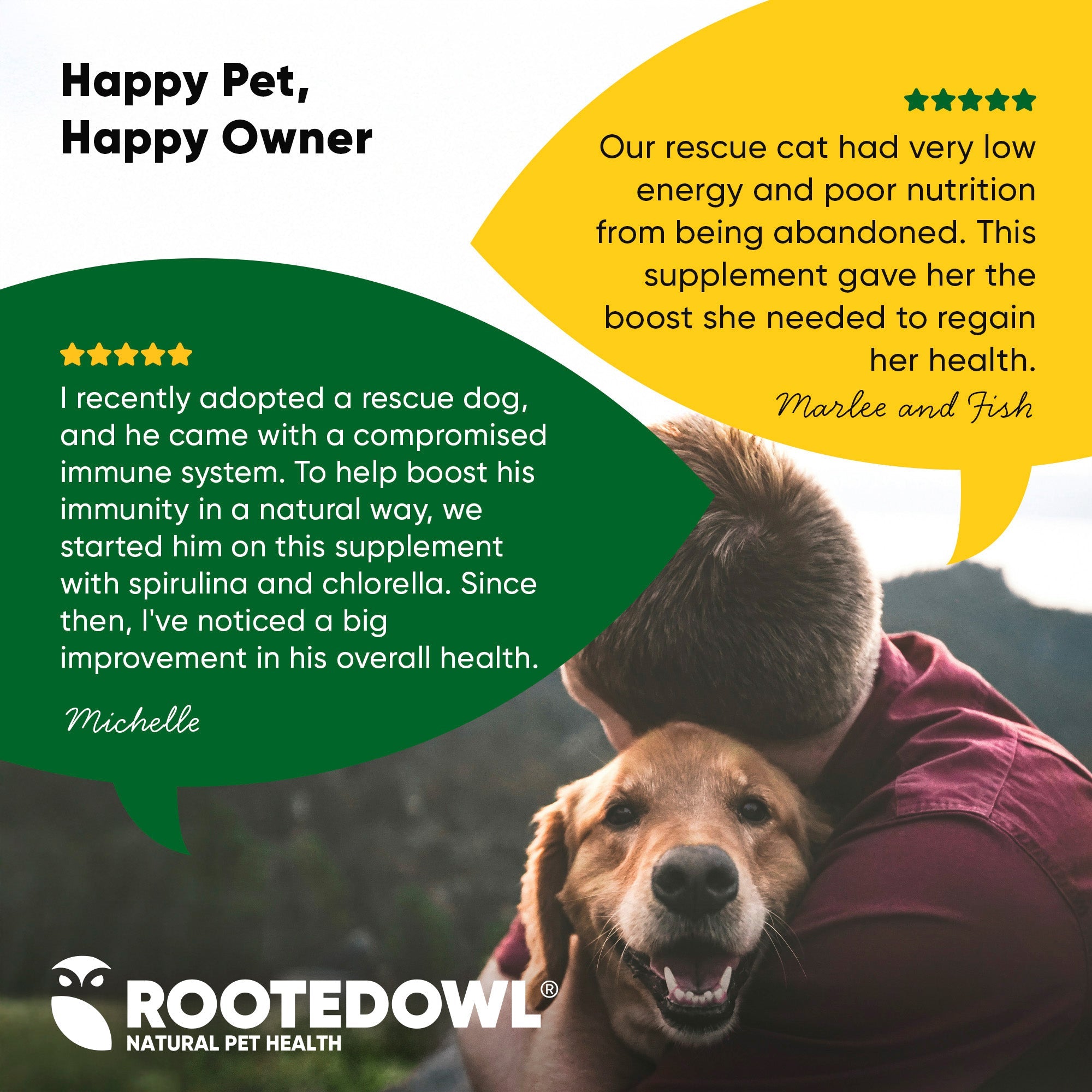 Rooted Owl® Spirulina & Chlorella