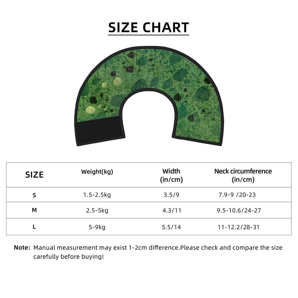 Sebastian & Clementine Green Painting Pet Elizabethan Collar