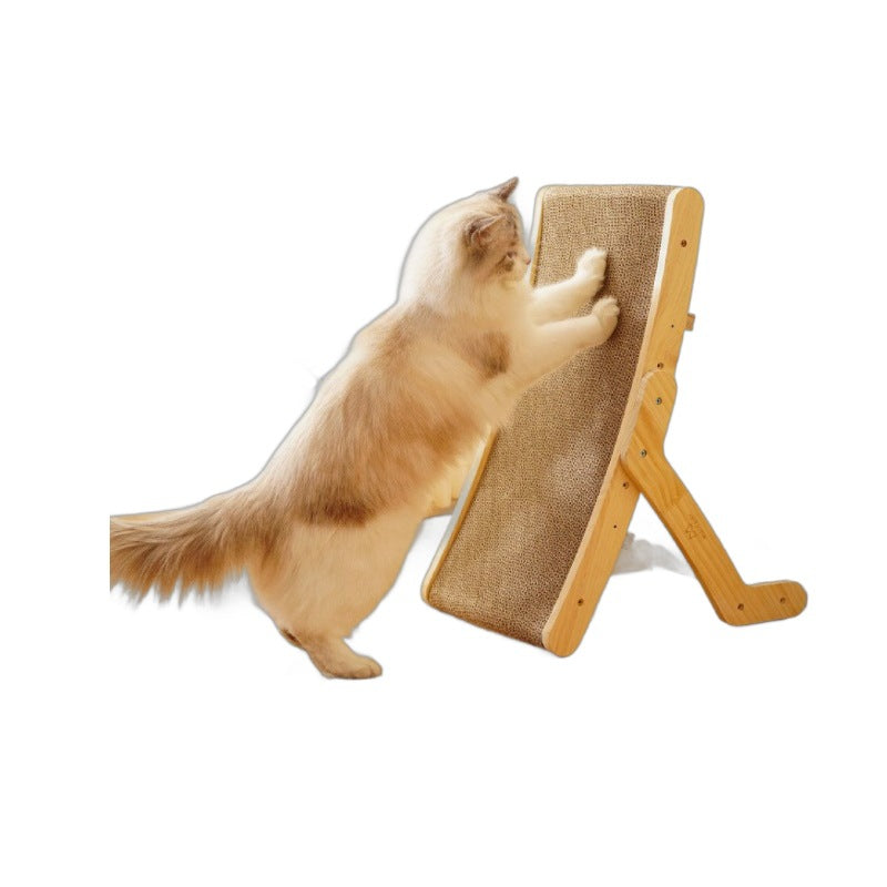 Corrugated Cardboard Cat Scratcher and Convertible Bed