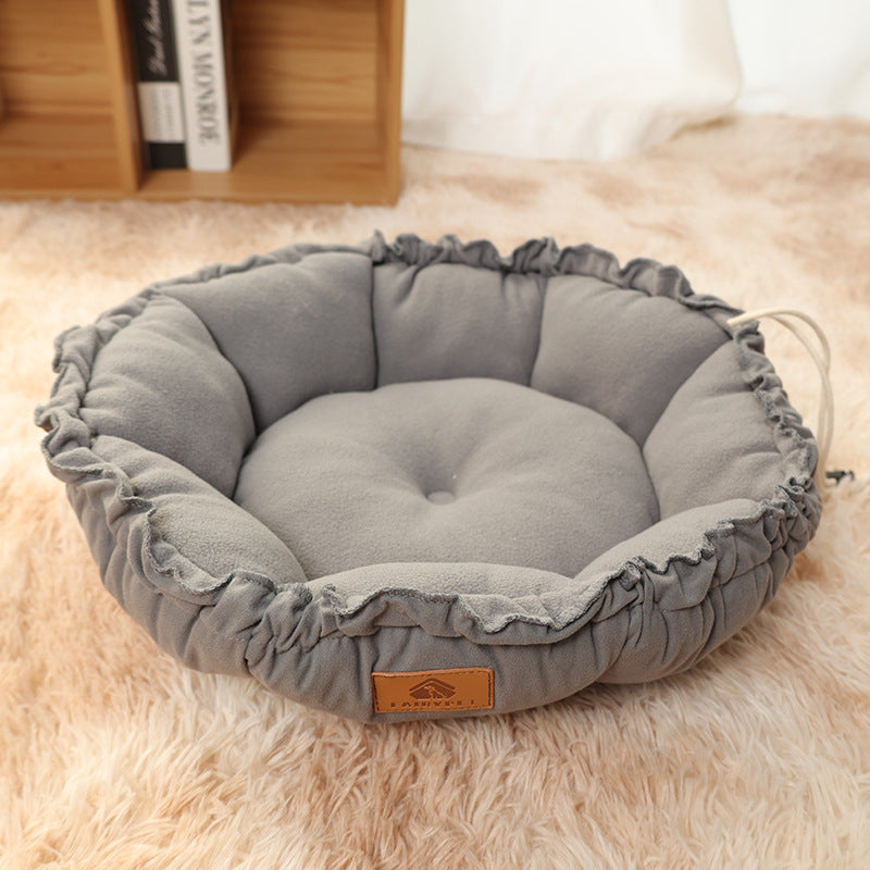Indoor Reversible Donut Pet Bed