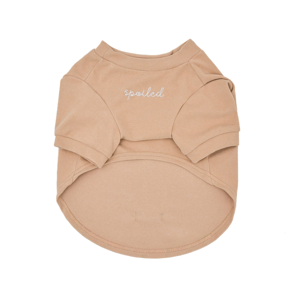 Fur Elise Mock Neck Shirt - Latte