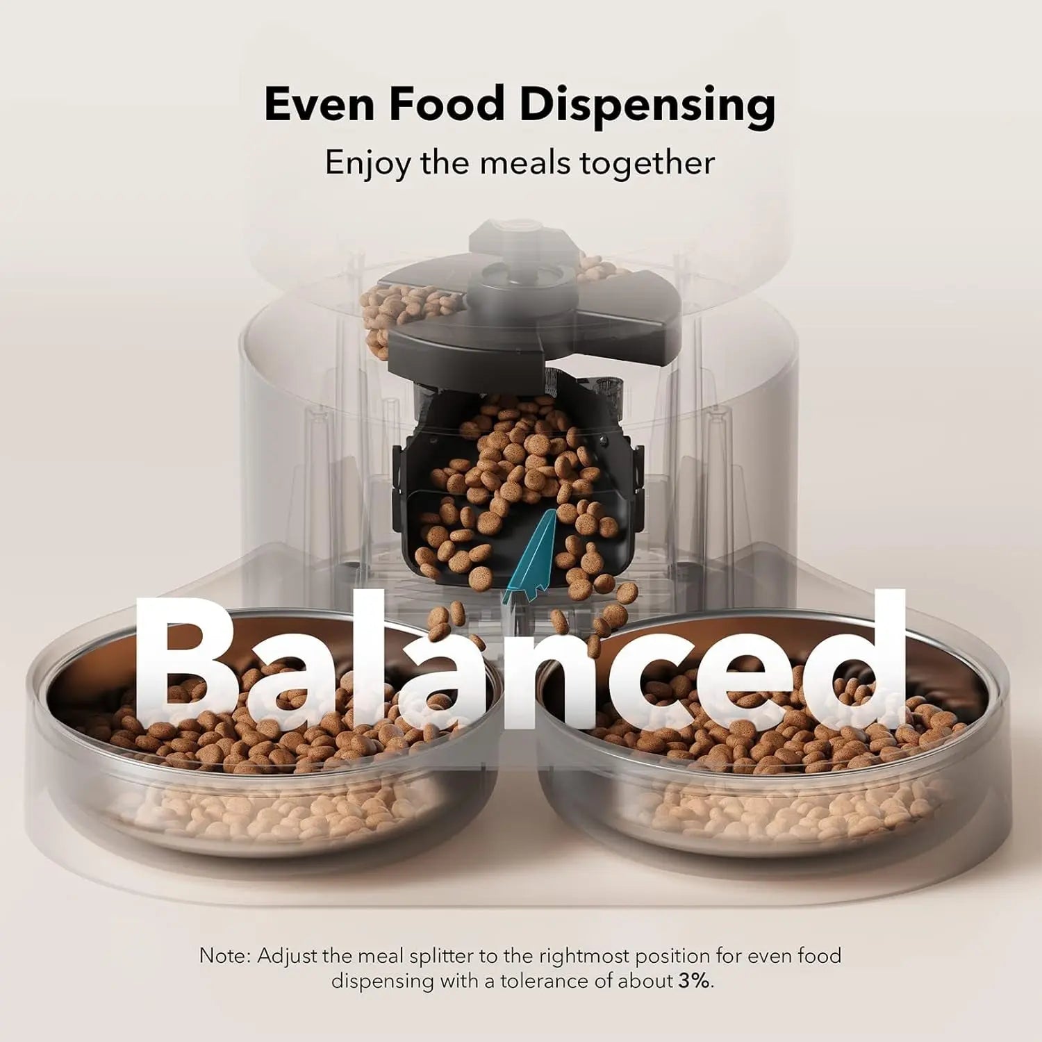 Automatic Cat Feeder with Timer for 2 Cats | Smart Dry Food Dispenser