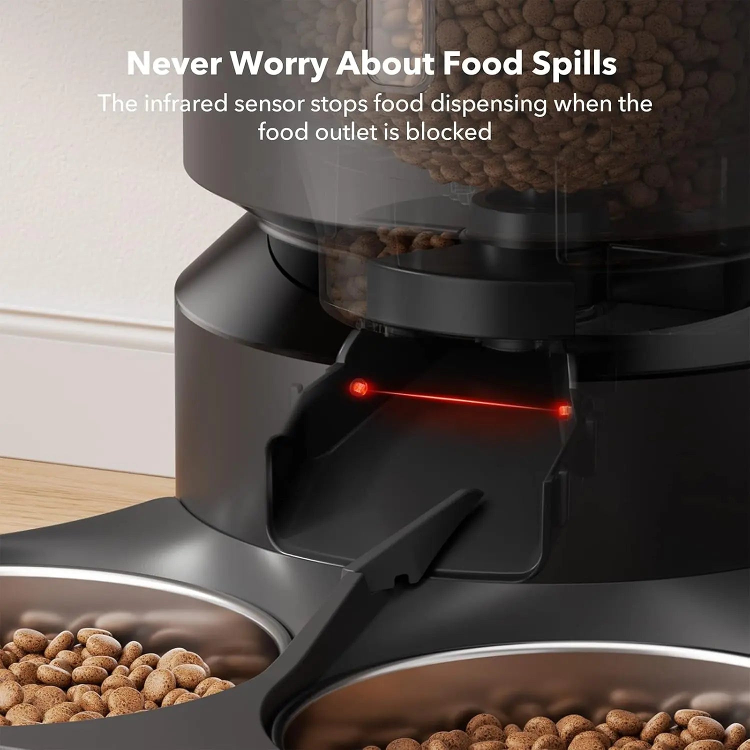 Automatic Cat Feeder with Timer for 2 Cats | Smart Dry Food Dispenser