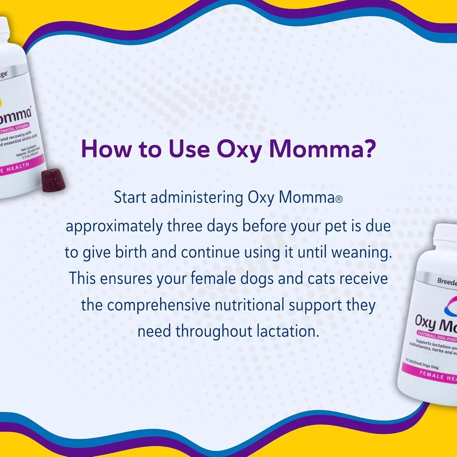 Postnatal Soft Chews for Lactating Dogs & Cats, Breeder Support