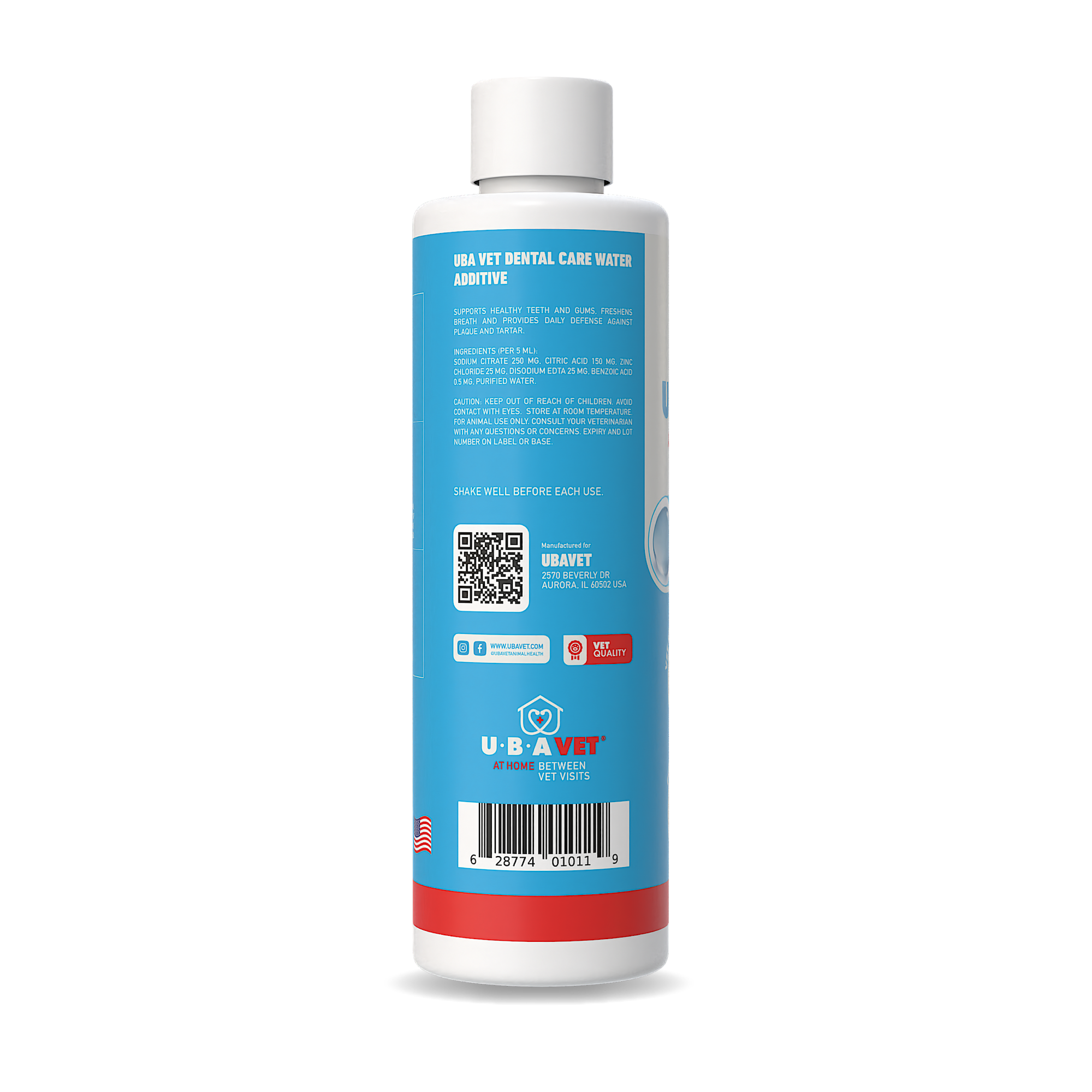 UBAVET Dental Care Water Additive for Dogs & Cats
