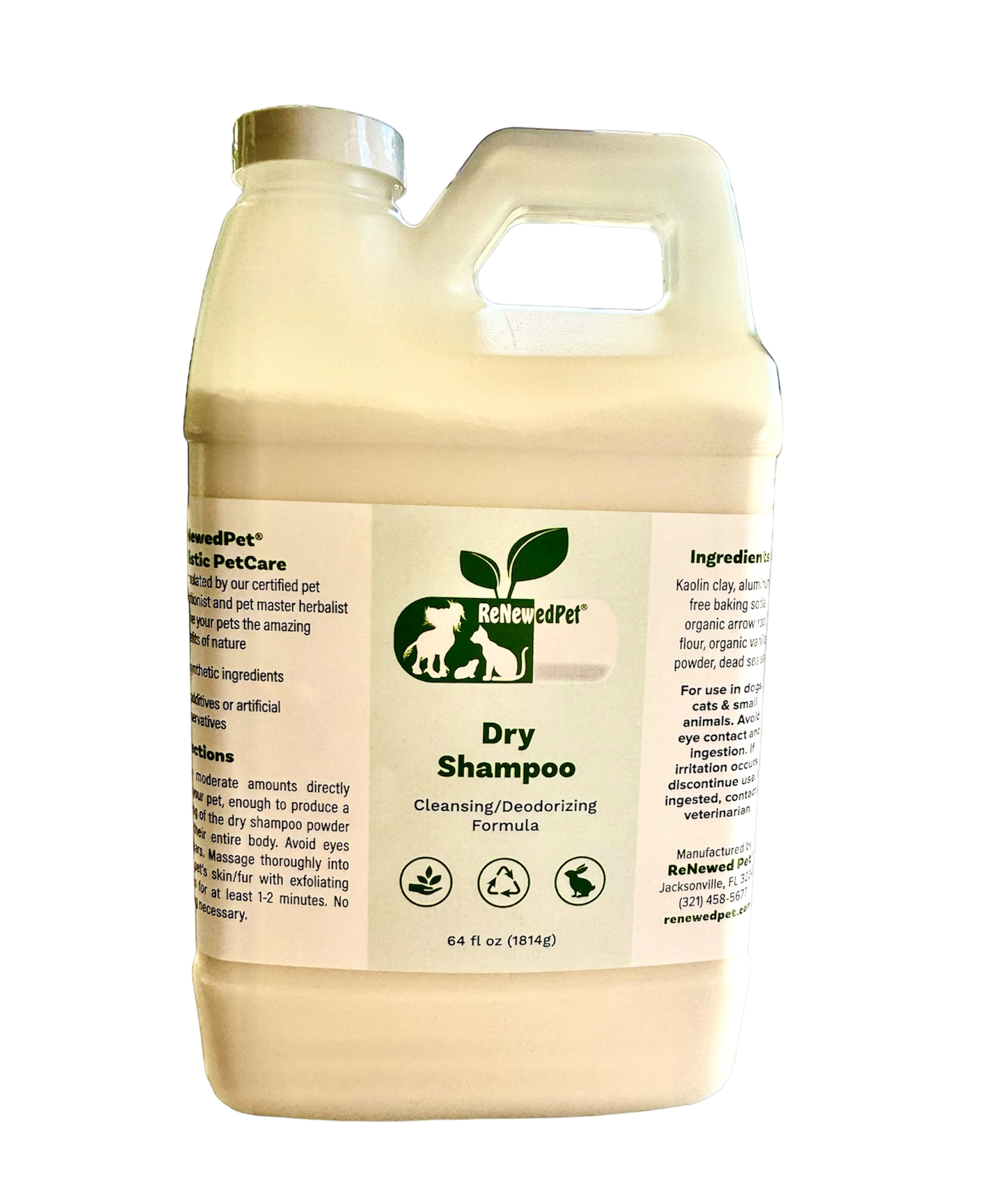 ReNewedPet® 4-All Pets Dry Shampoo