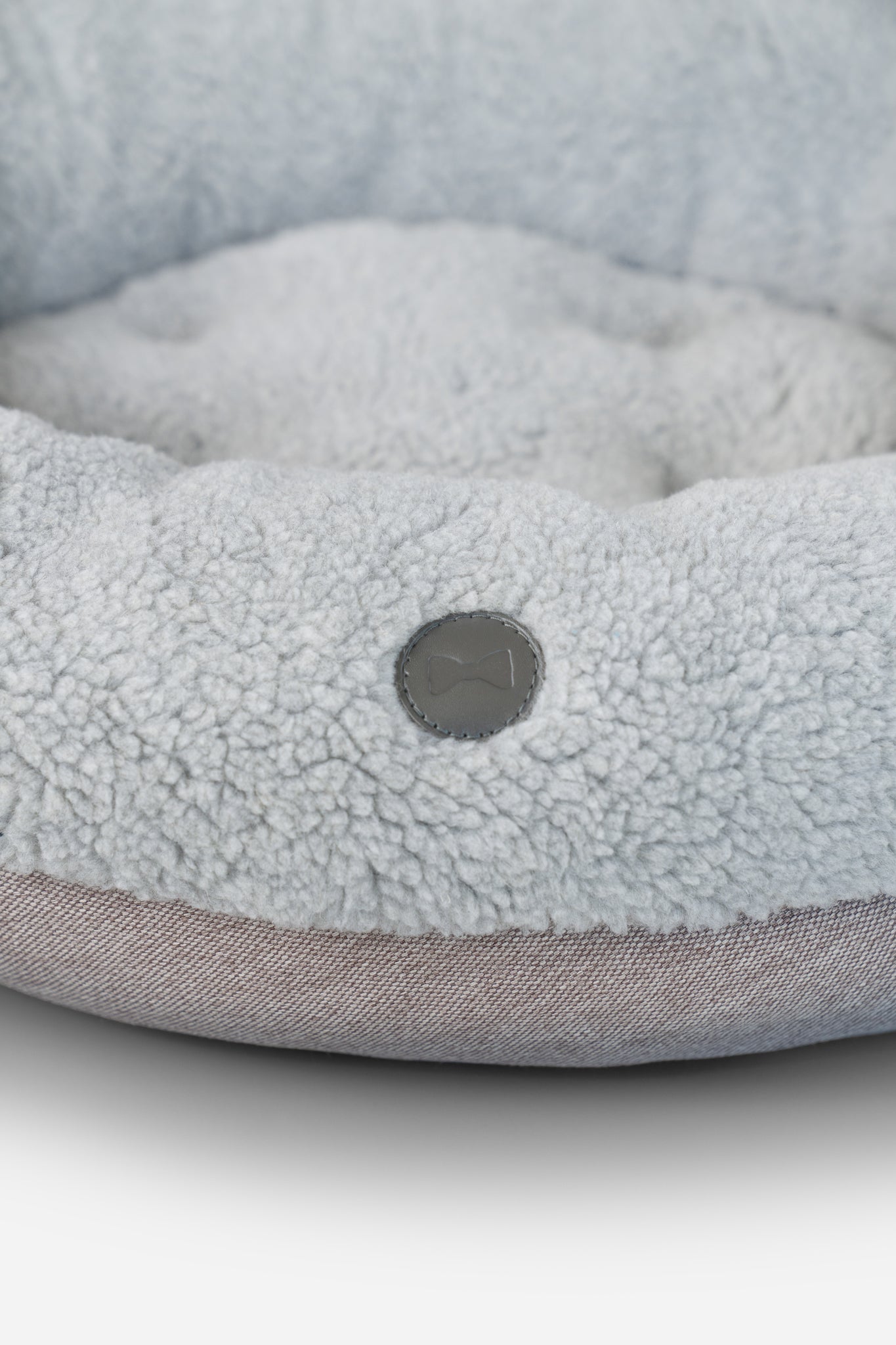 Chester & Lee | Furry Gray Donut Dog Bed