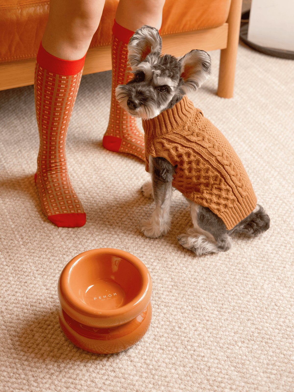 Pehom | Pet Sweater Vest - Toffee Orange