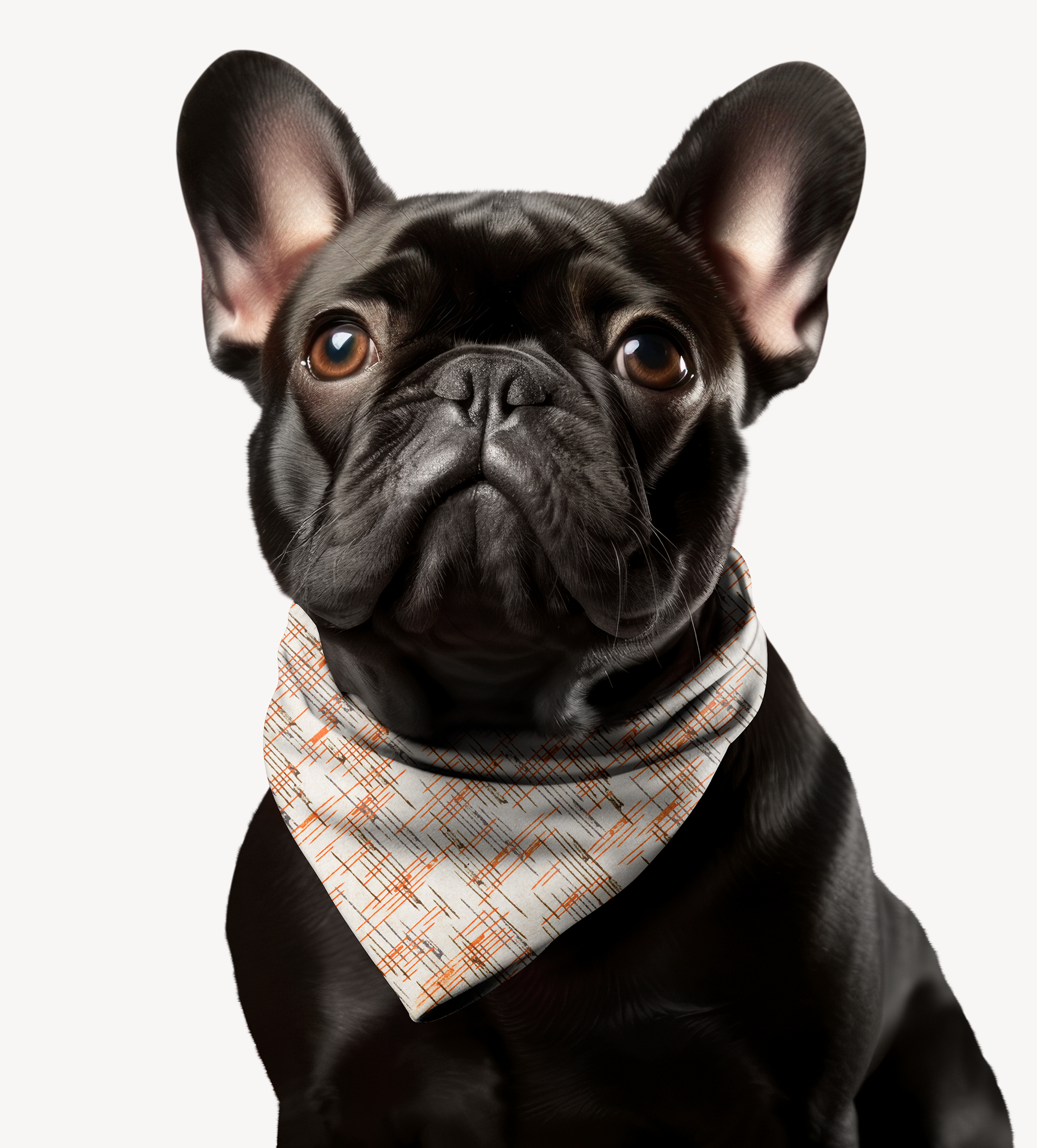 Sebastian & Clementine Vintage Collection Lines Bandana Collar for Dogs and Cats
