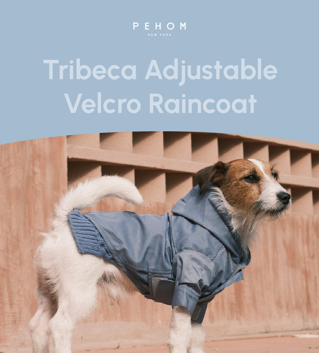 Pehom | Tribeca Adjustable Velcro Raincoat - Light Blue