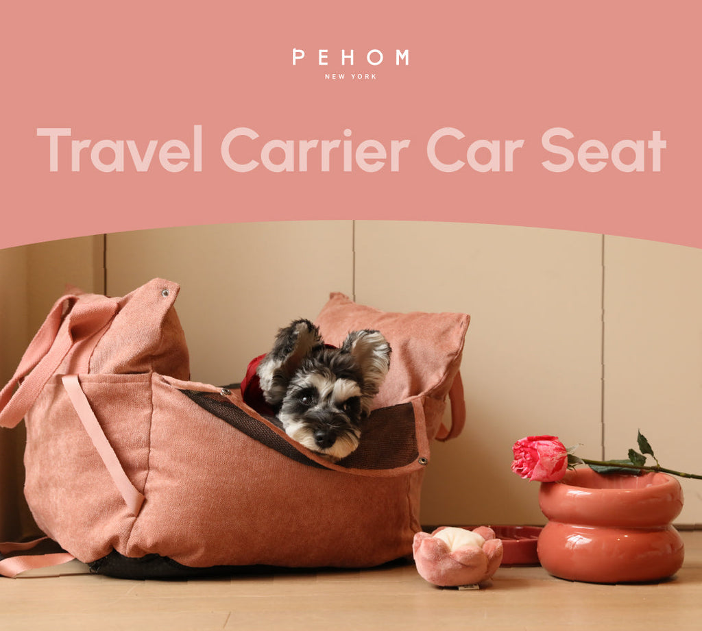 Pehom | Puff Guard Dog Car Seat - Pink