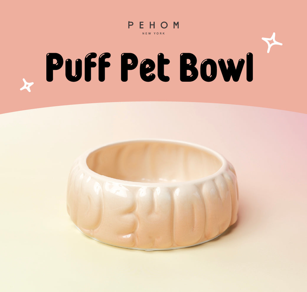 Pehom | Puff Pet Bowl - Gradient Caramel