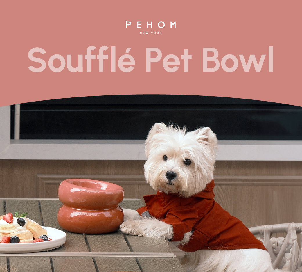 Pehom | Soufflé Pet Bowl - Rose Pink