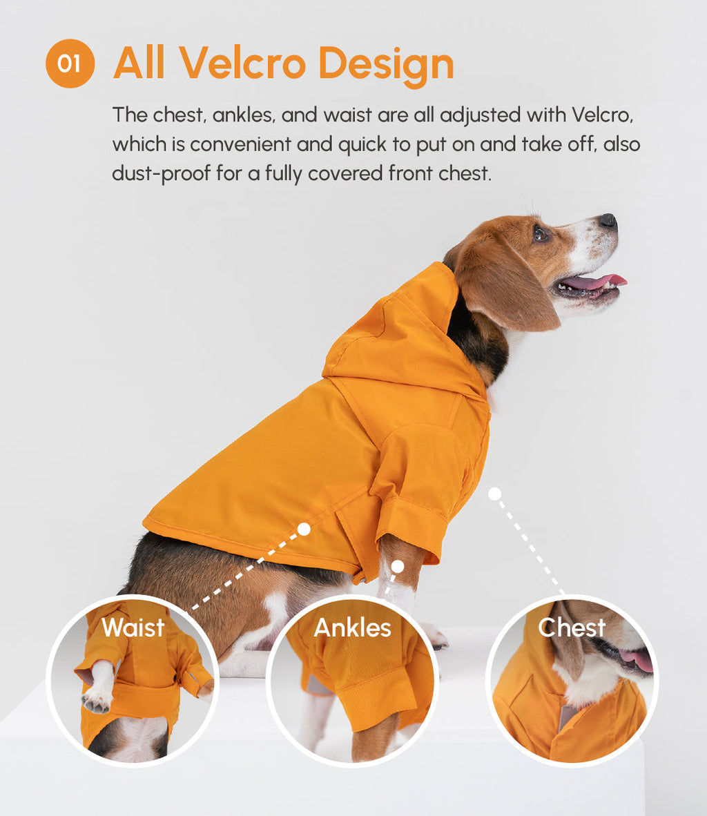 Pehom | Tribeca Adjustable Velcro Raincoat - Egg Yolk