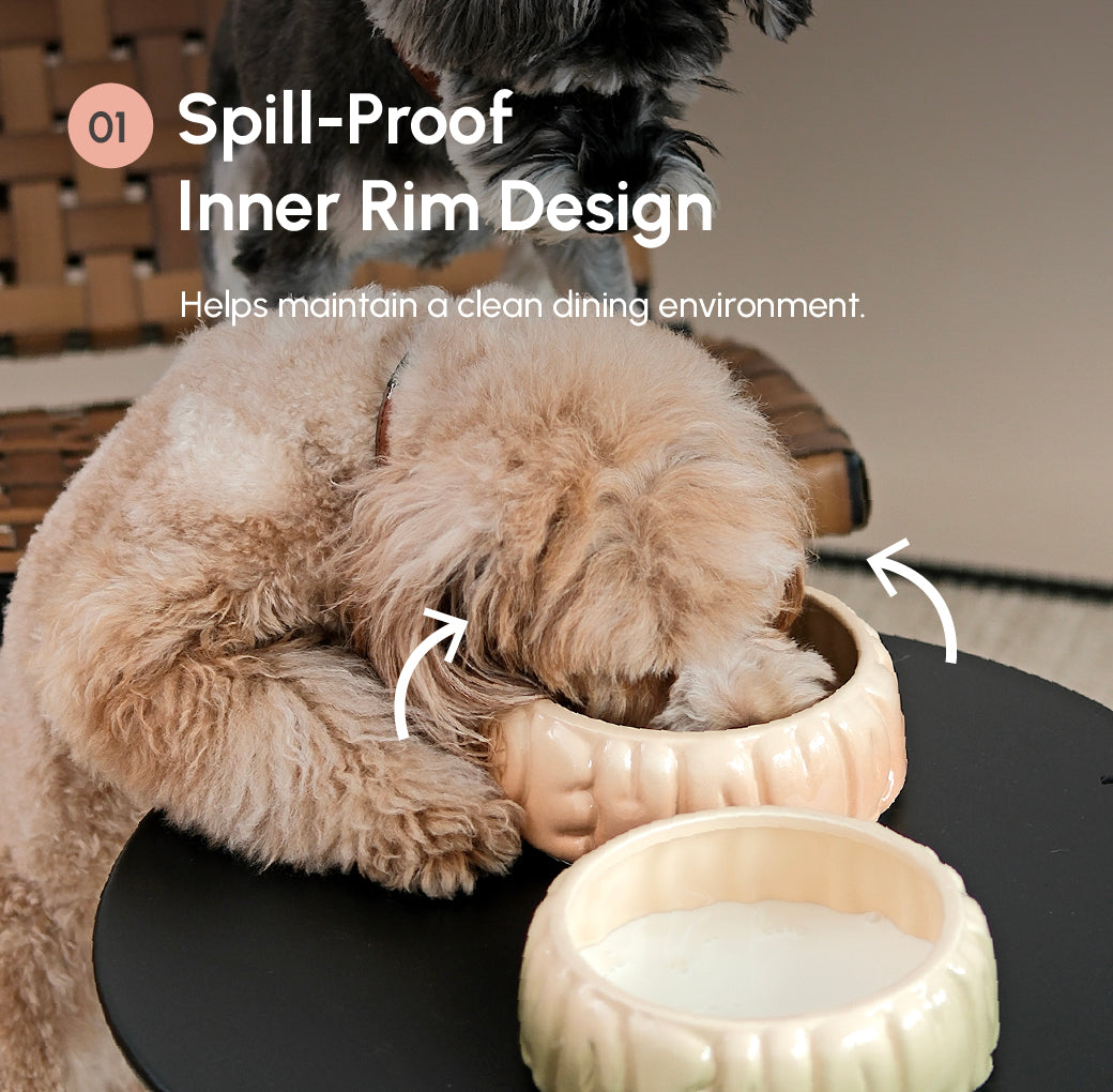 Pehom | Puff Pet Bowl - Gradient Caramel