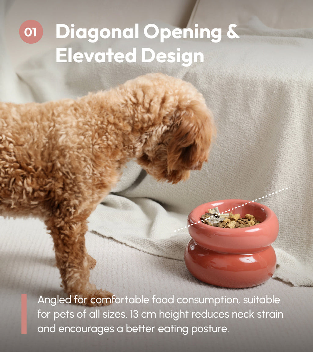 Pehom | Soufflé Pet Bowl - Rose Pink