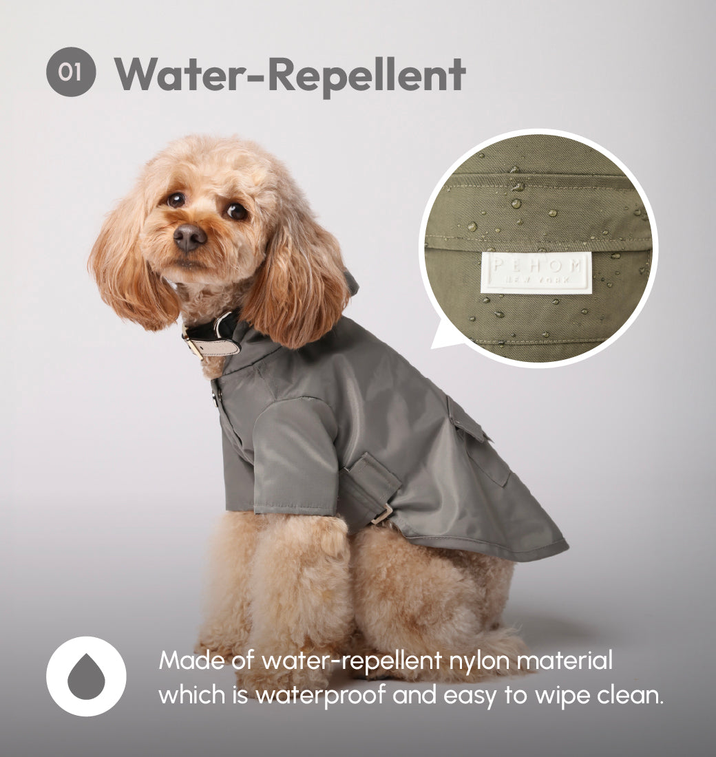 Pehom | Bowery Raincoat - Gray