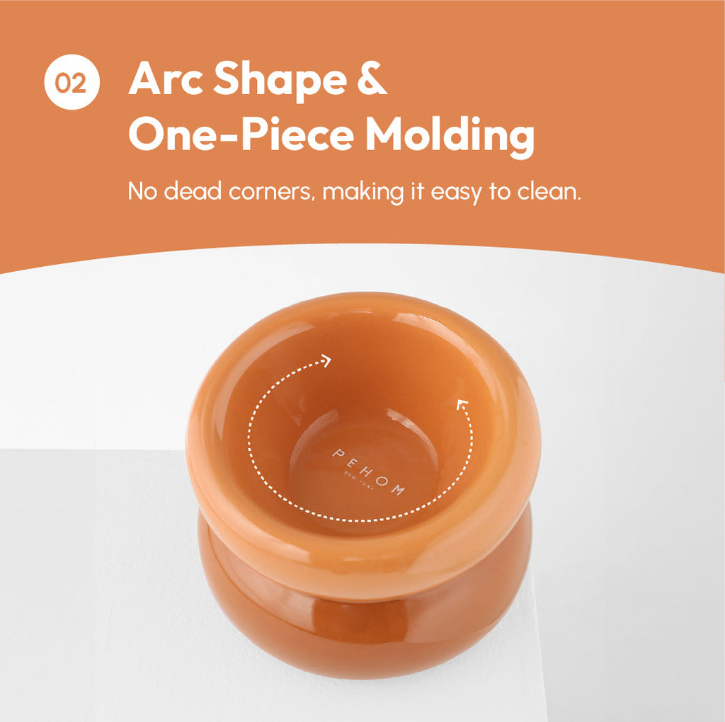Pehom | Soufflé Pet Bowl - Amber Orange