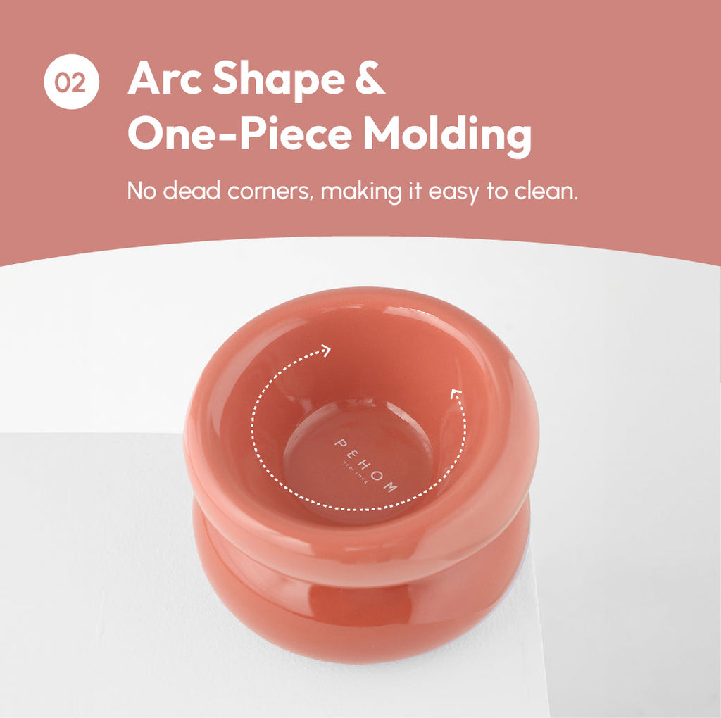 Pehom | Soufflé Pet Bowl - Rose Pink