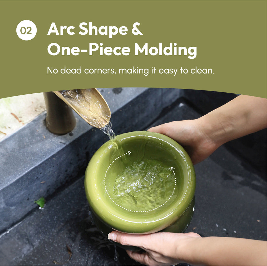 Pehom | Soufflé Pet Bowl - Avocado Green