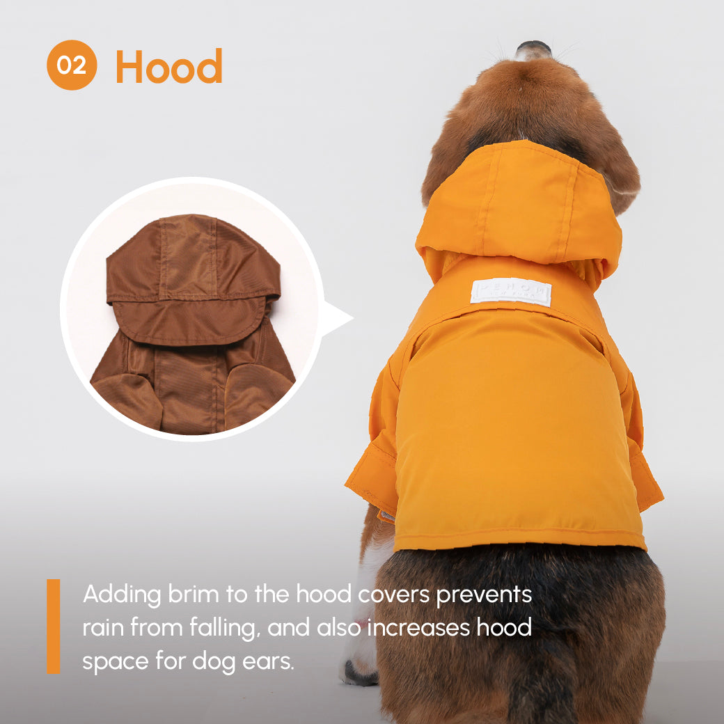 Pehom | Tribeca Adjustable Velcro Raincoat - Egg Yolk