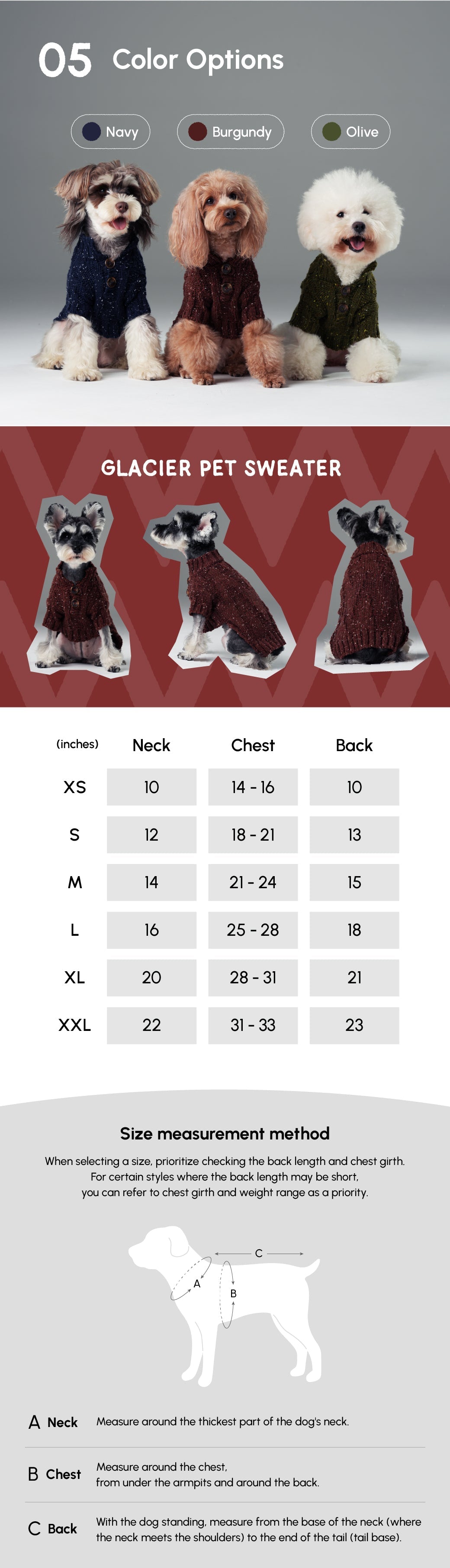 Pehom | Glacier Pet Sweater - Burgundy