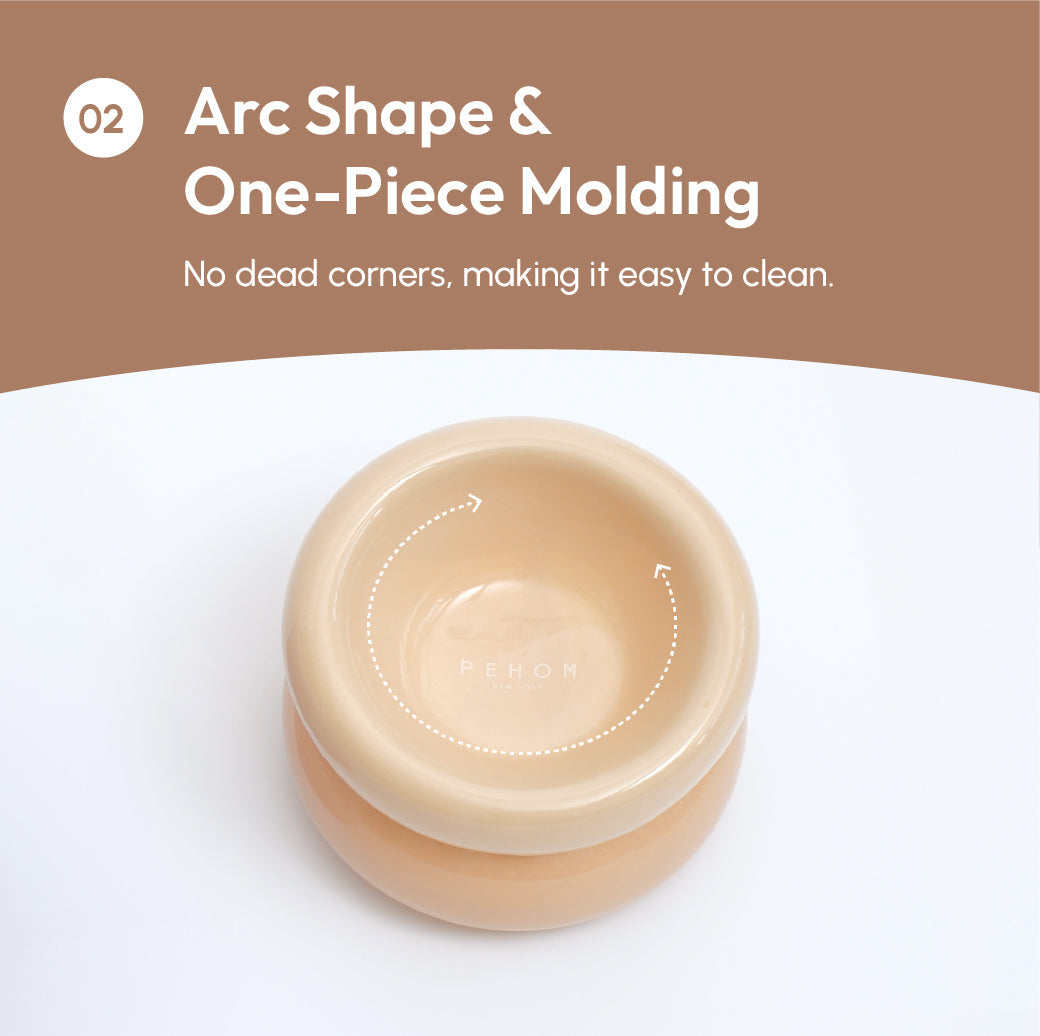 Pehom | Soufflé Pet Bowl - Cream Beige