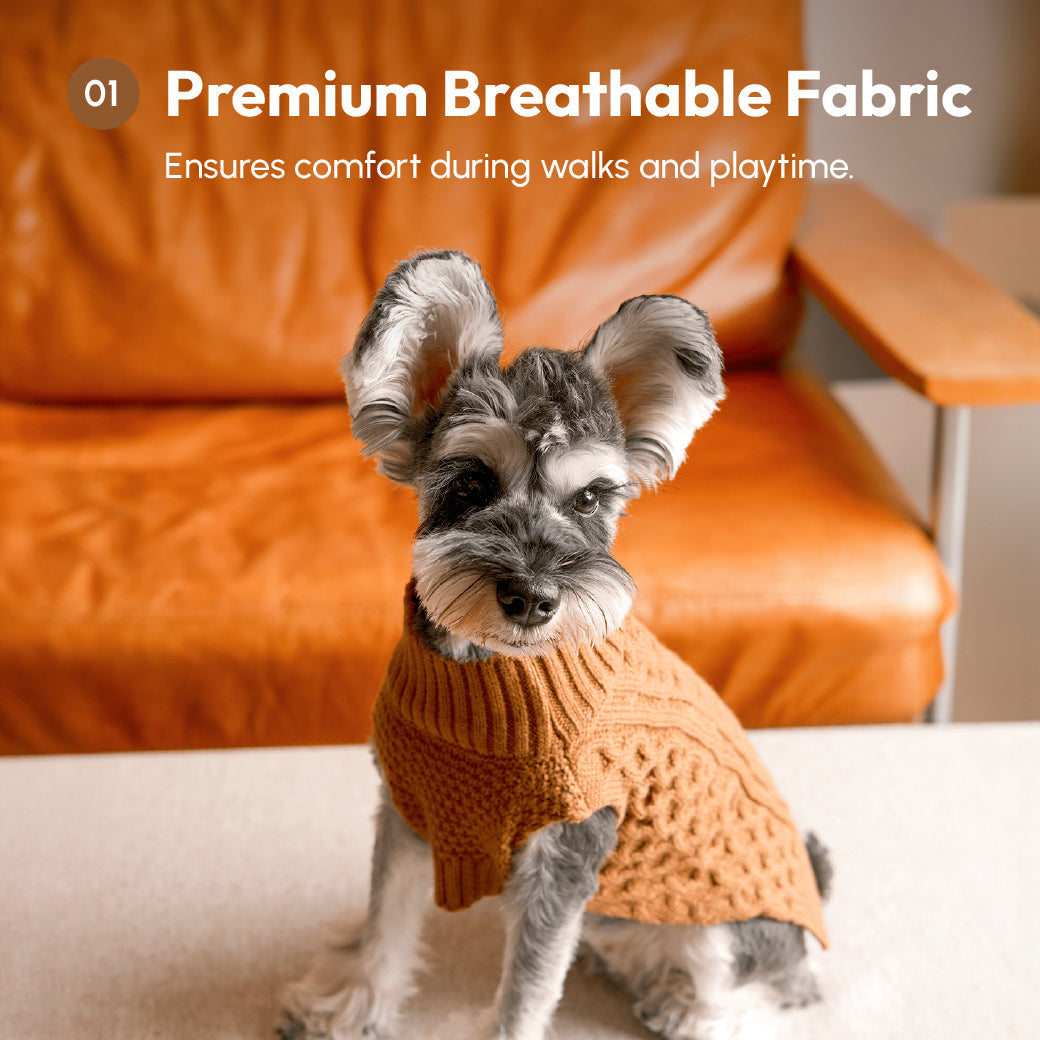 Pehom | Pet Sweater Vest - Toffee Orange