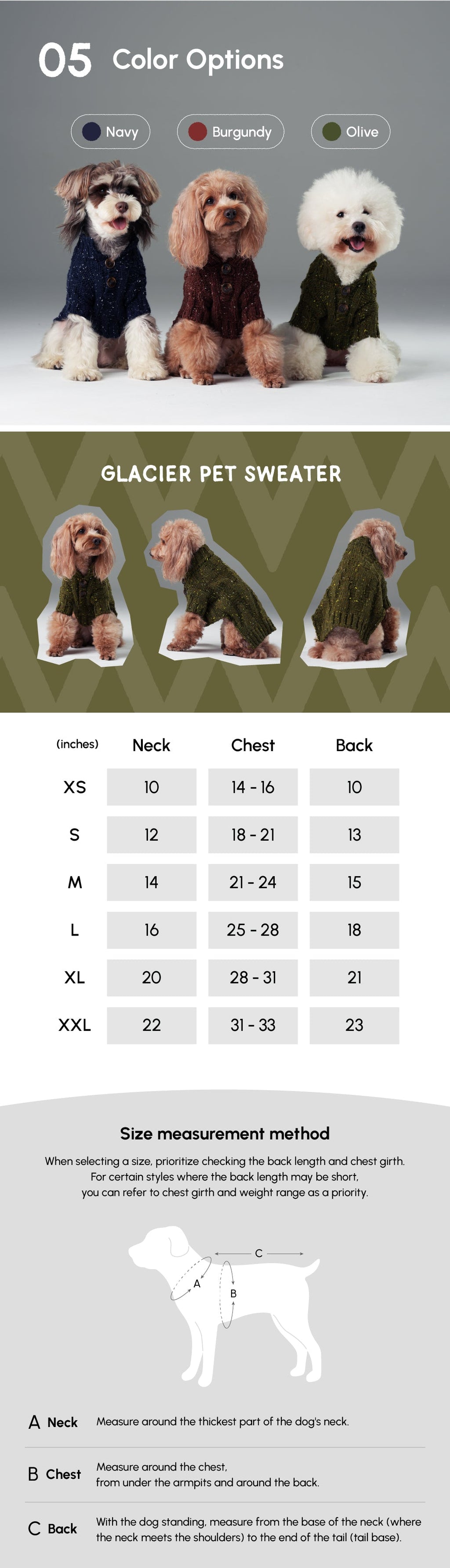 Pehom | Glacier Pet Sweater - Olive Green