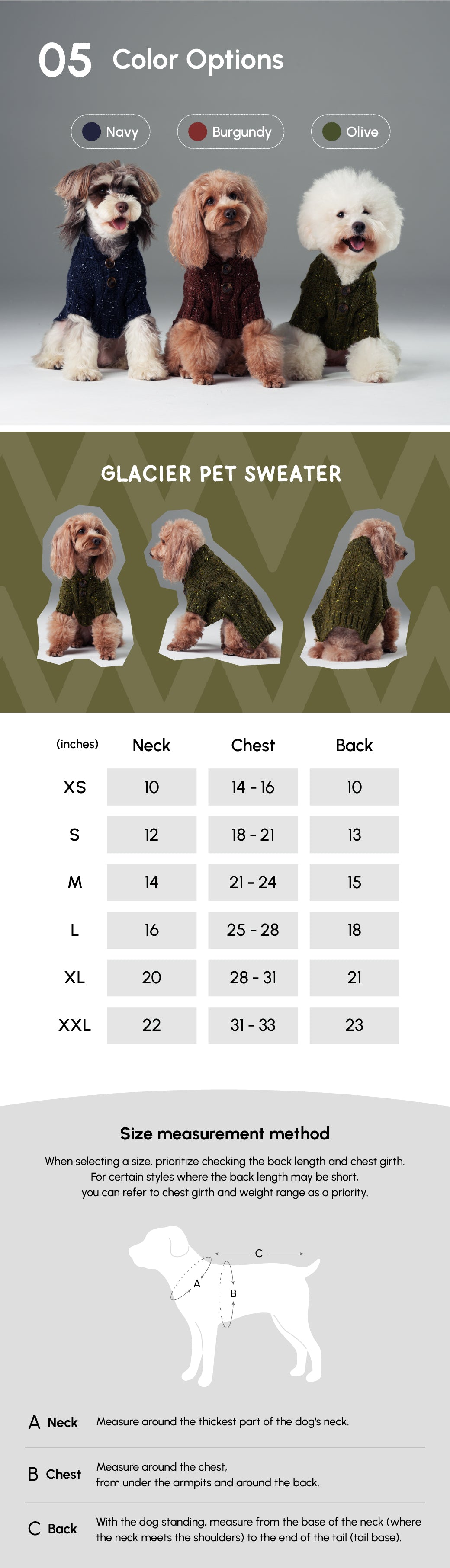 Pehom | Glacier Pet Sweater - Olive Green