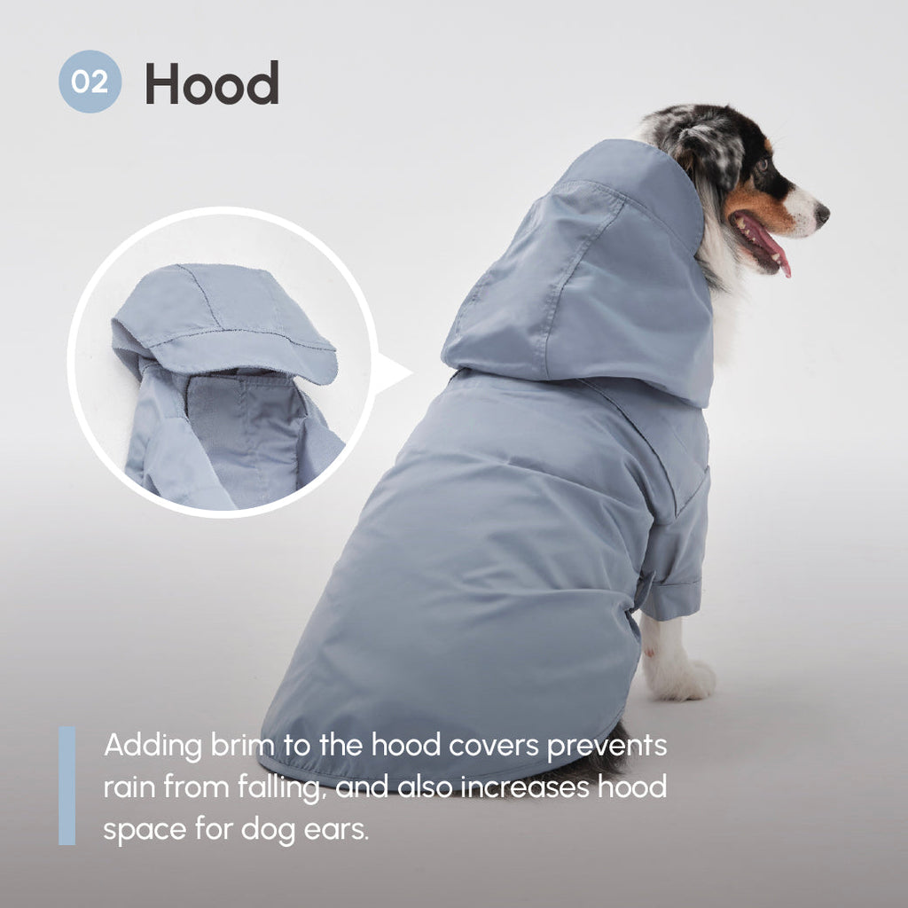 Pehom | Tribeca Adjustable Velcro Raincoat - Light Blue