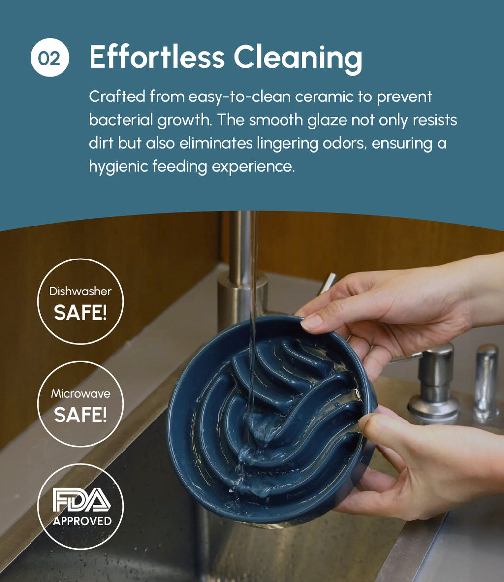 Pehom | Wave Slow Feeder Dog Bowls