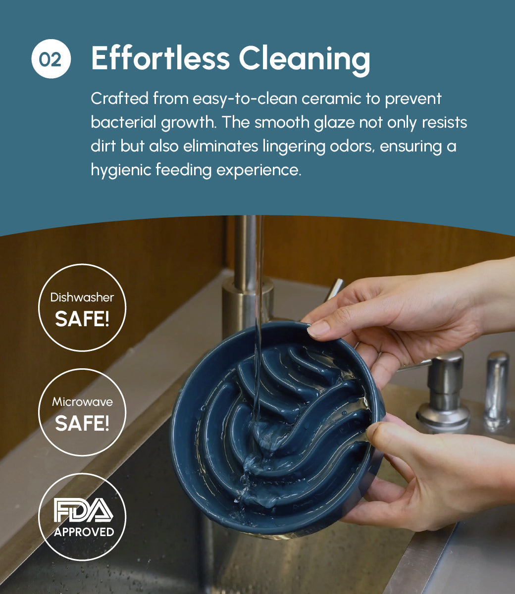 Pehom | Wave Slow Feeder Dog Bowls