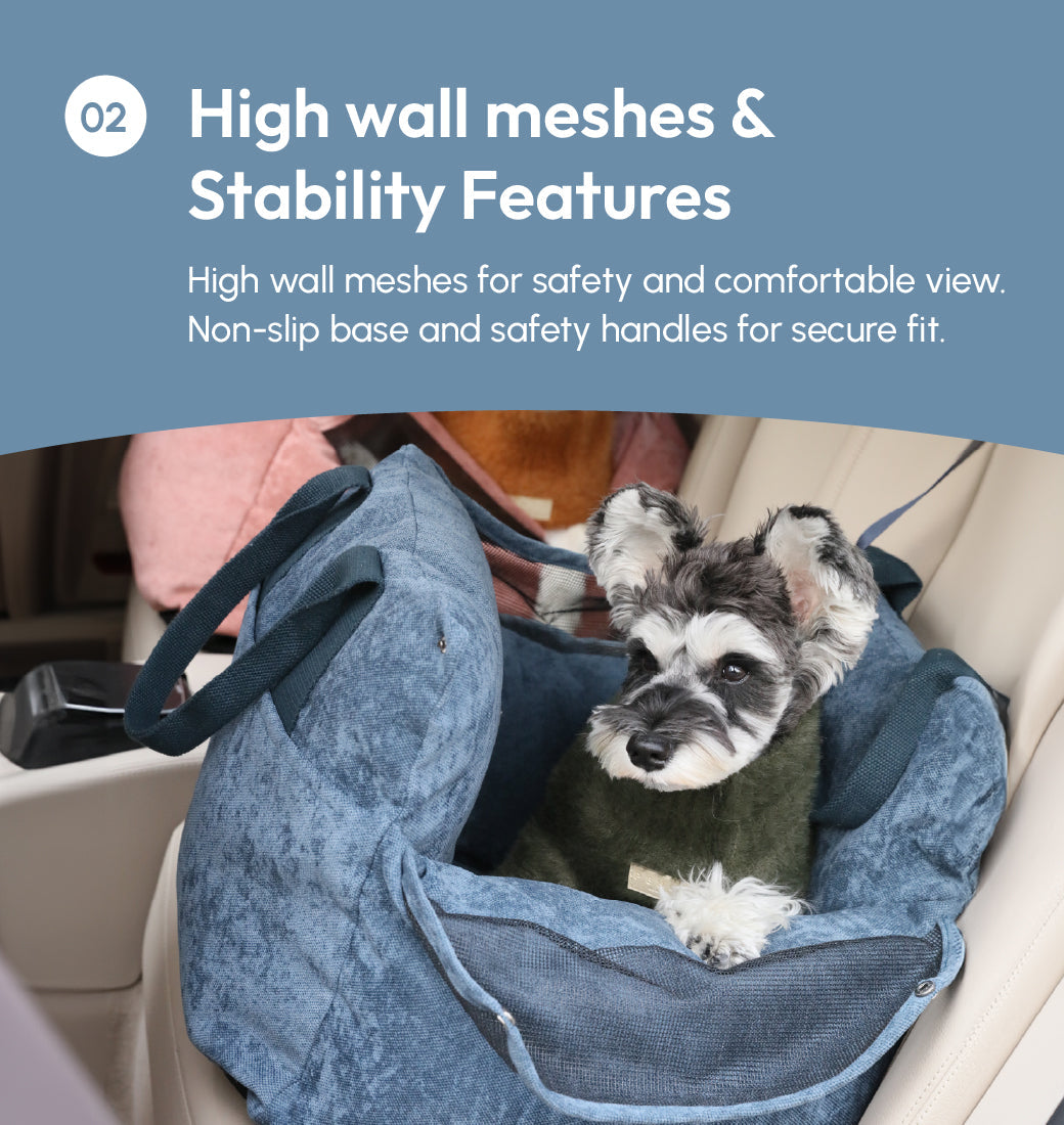 Pehom | Puff Guard Dog Car Seat - Blue